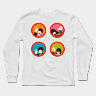 yellow submarine minimal Long Sleeve T-Shirt